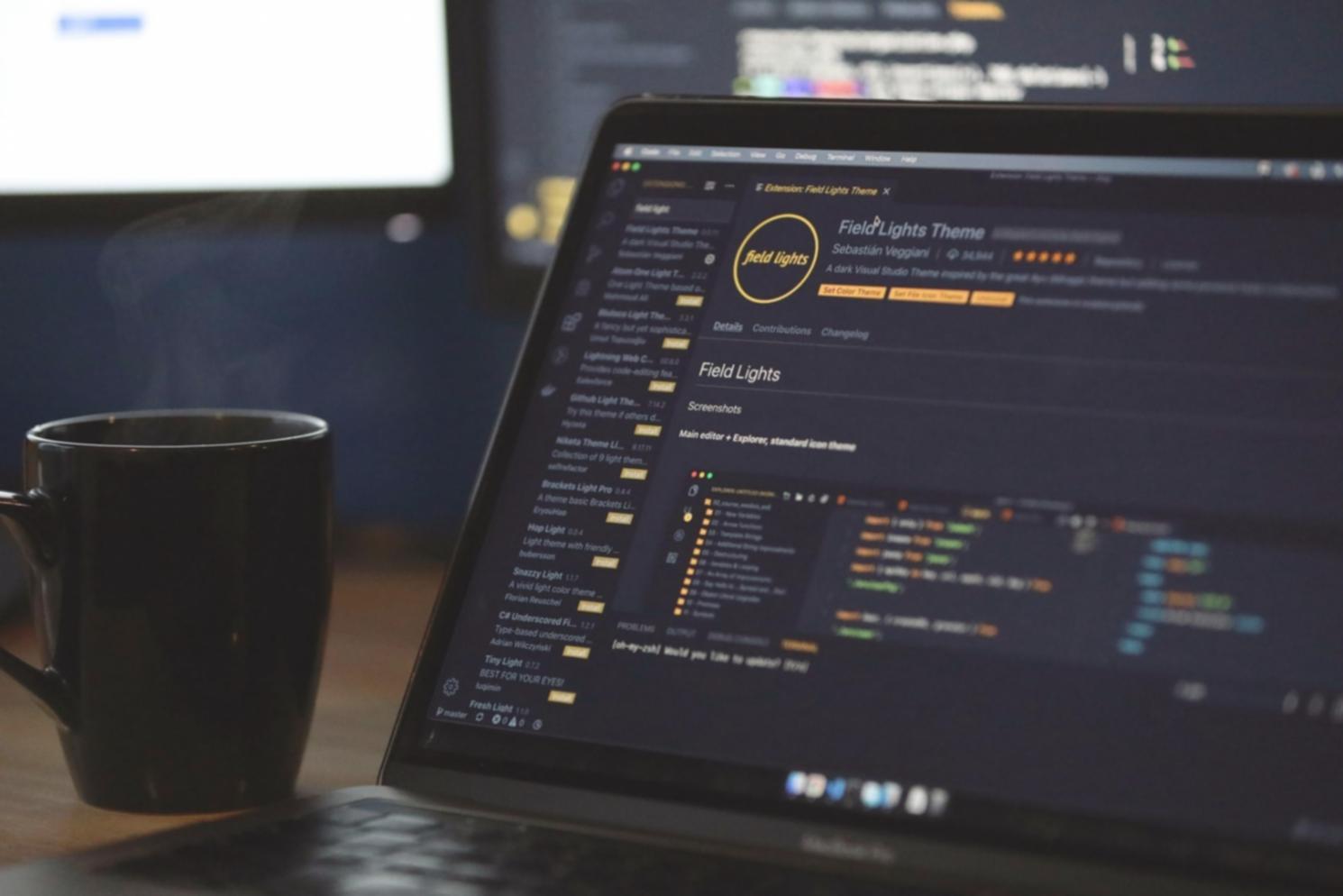 Code optimization process showing before and after performance improvements in development environment